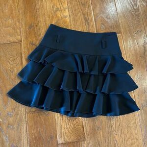 Express Design Studio black tiered mini skirt size 00